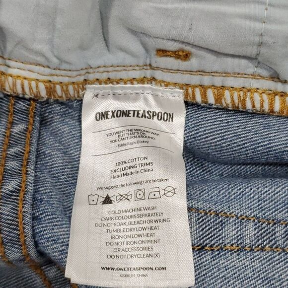 ONE TEASPOON,Women’s Denim,40/40 MINI SKIRT, BUTTON FLY - SIZE 24 - Picture 7 of 9